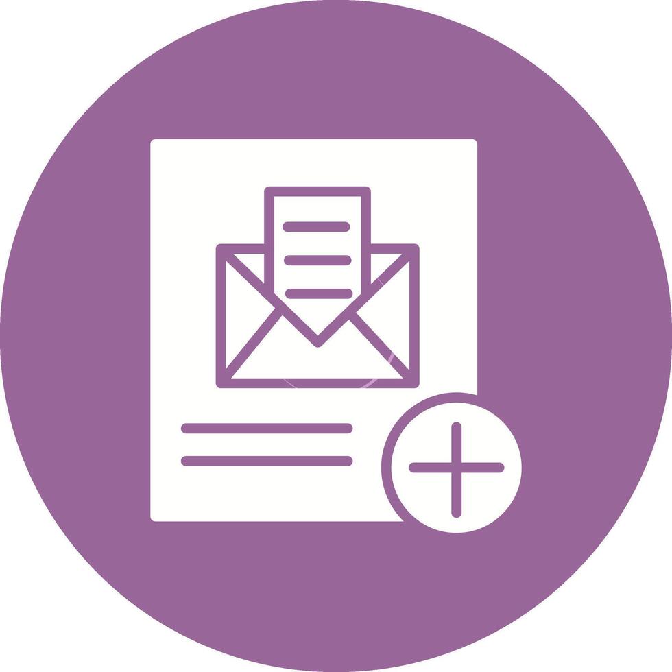 Add Mail Vector Icon