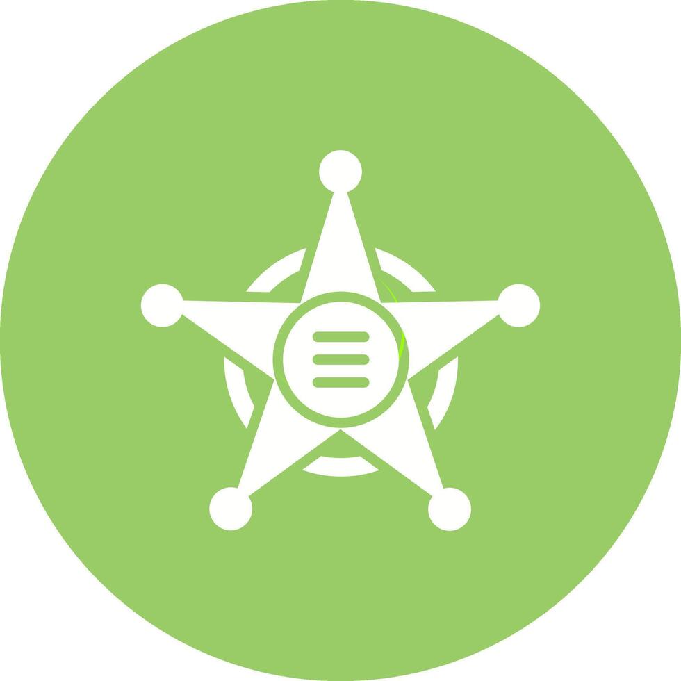 Sheriff Badge Vector Icon