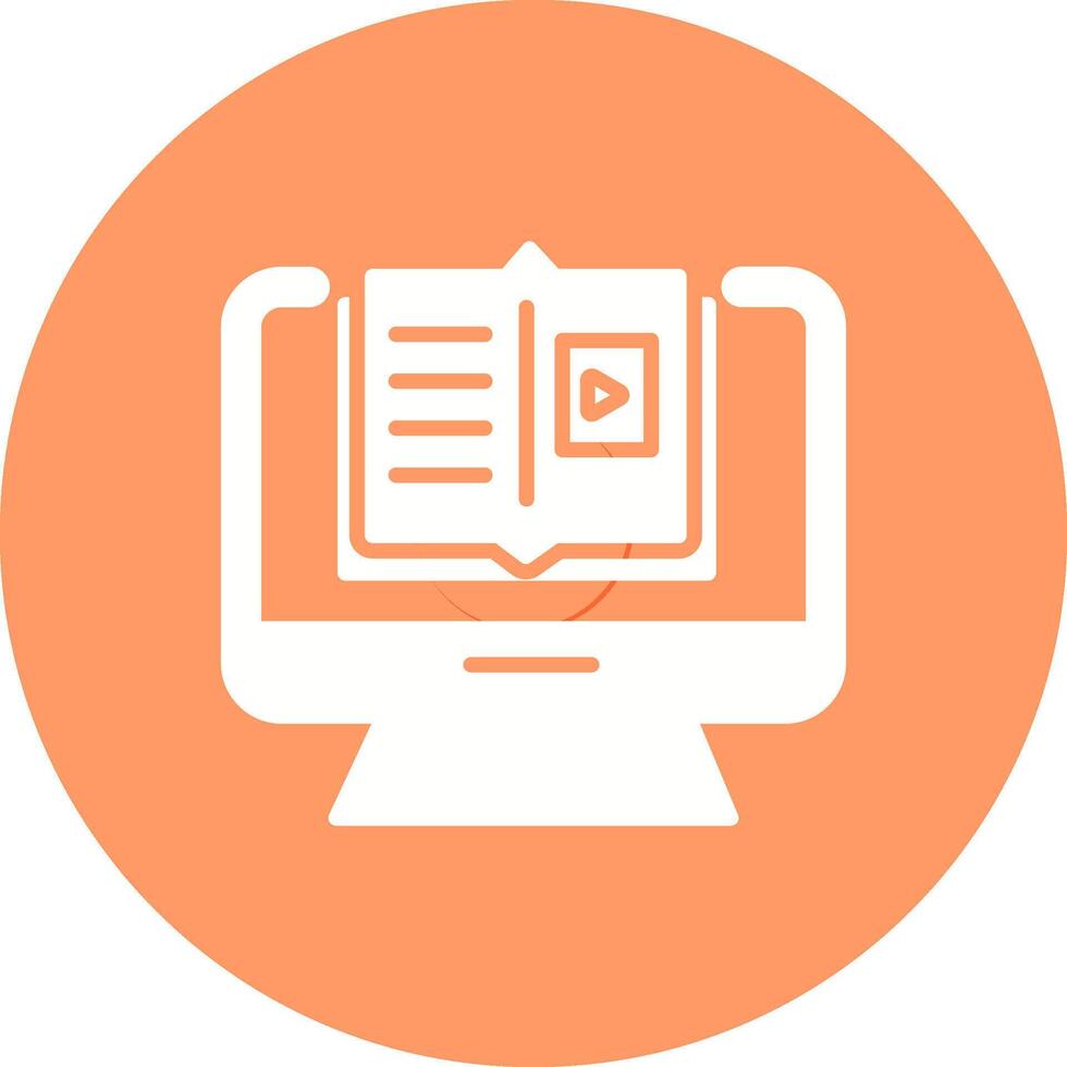 E Learning Vector Icon