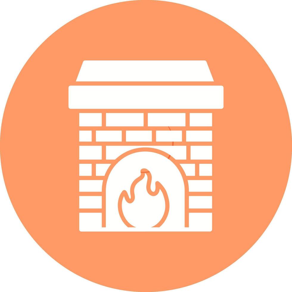 Fireplace Vector Icon