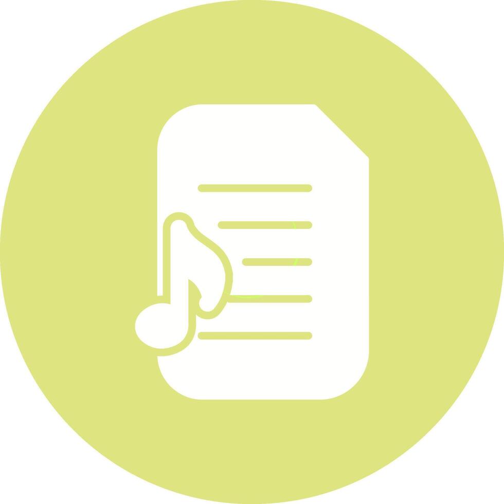 Audio Document Vector Icon