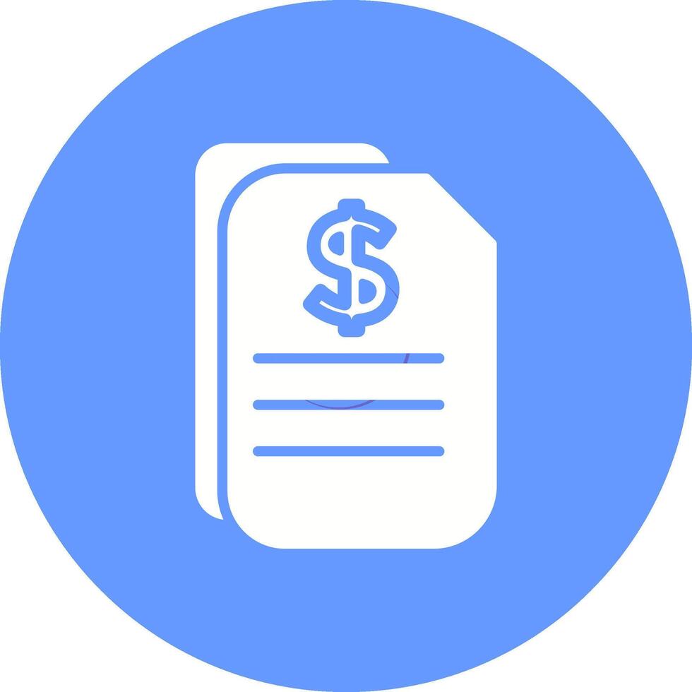 Dollar Document Vector Icon