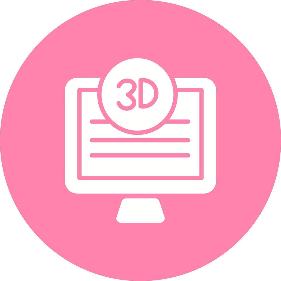 3D Quality Screen Vector Icon