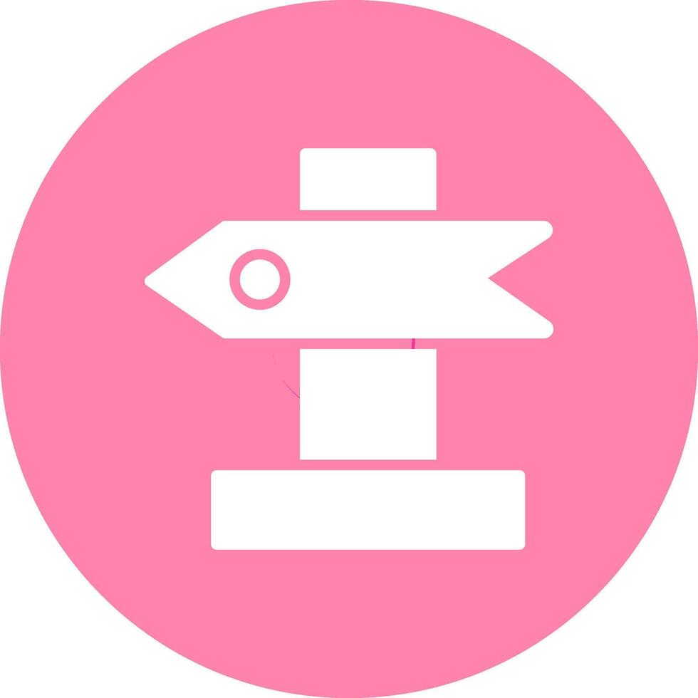 Post Sign Vector Icon