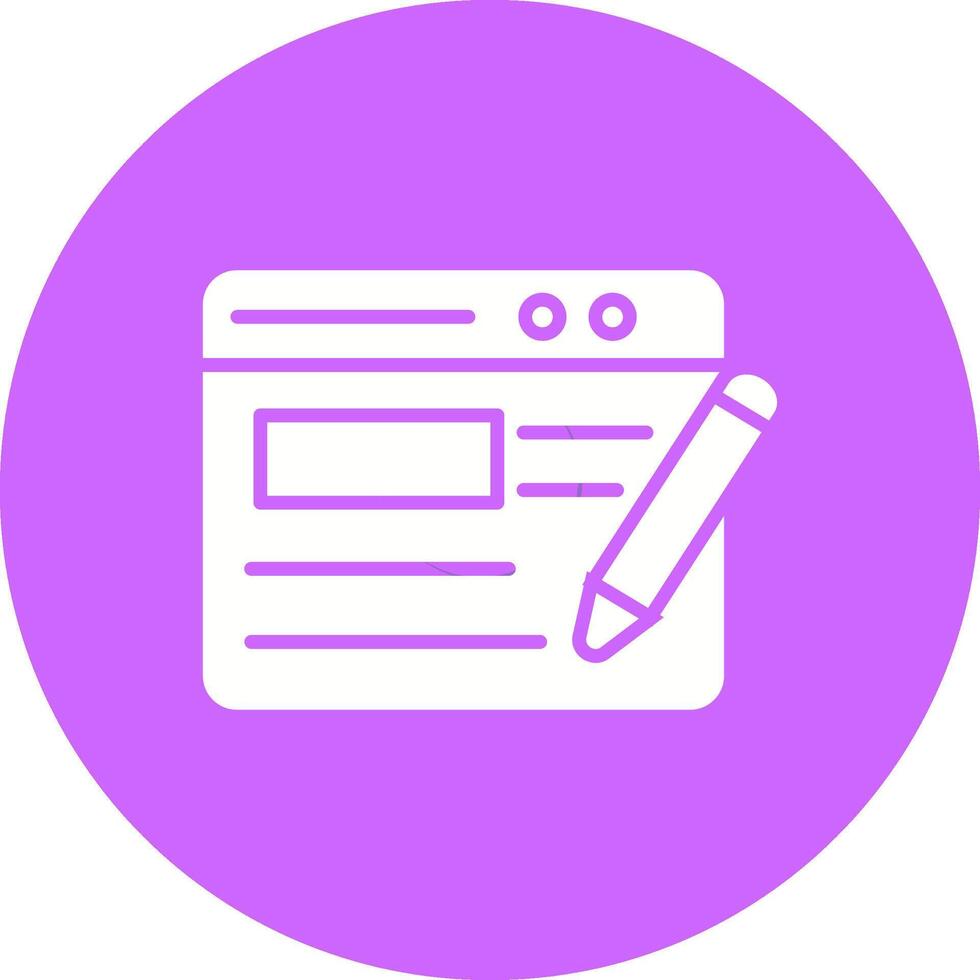 Blogging Service Vector Icon