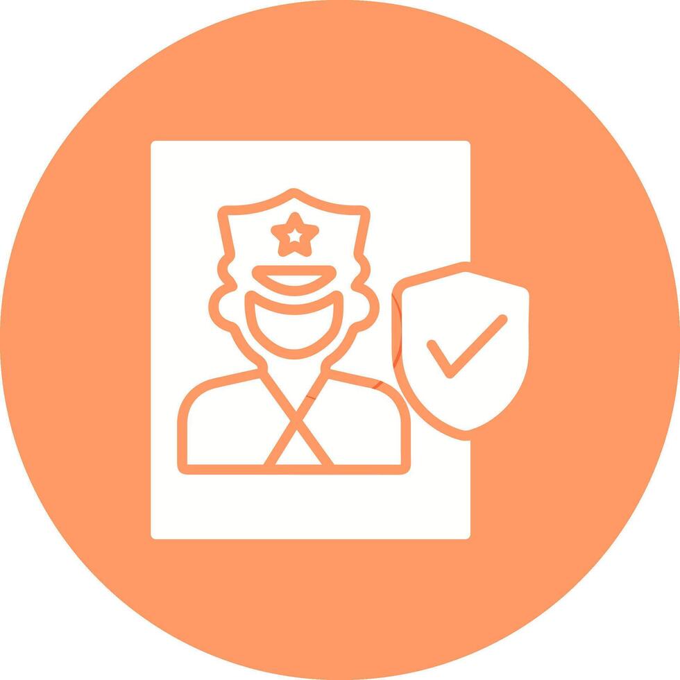 Cinema Security Guard Vector Icon