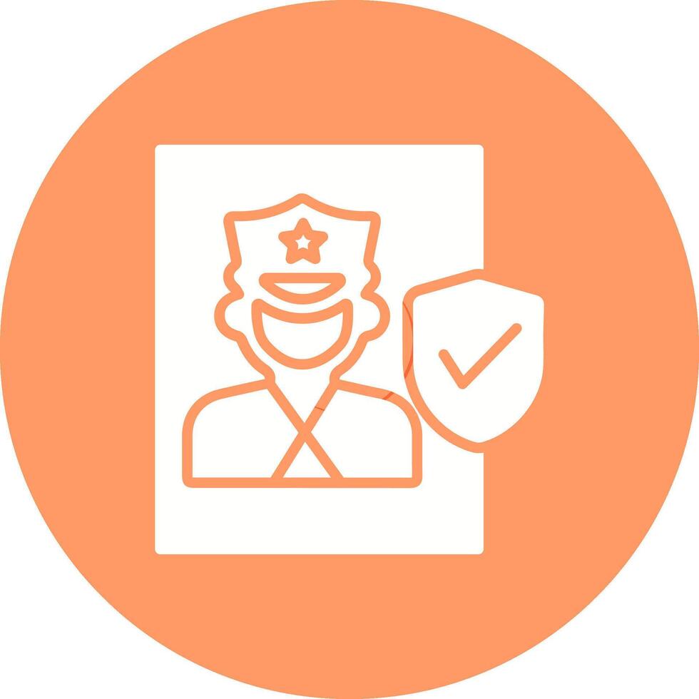 Cinema Security Guard Vector Icon