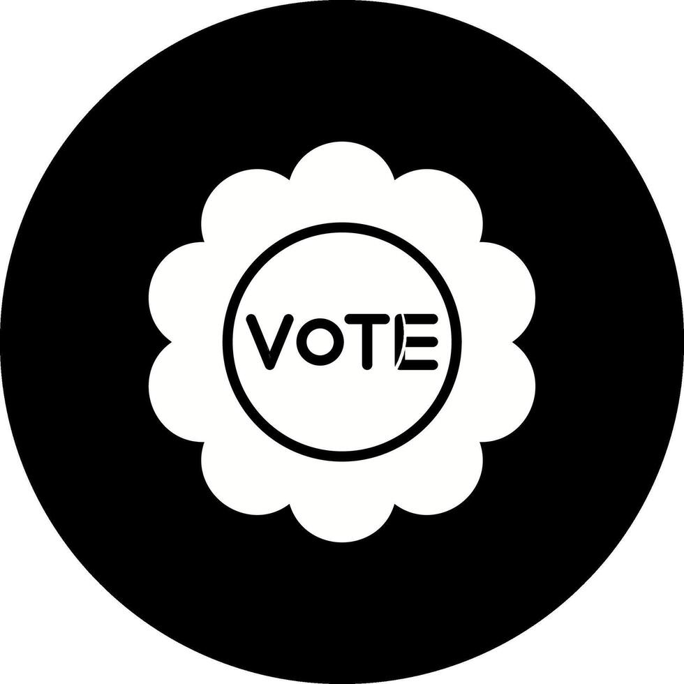 icono de vector de voto