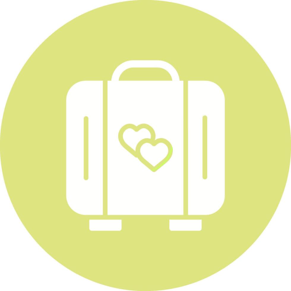 Lover Suitcase Vector Icon