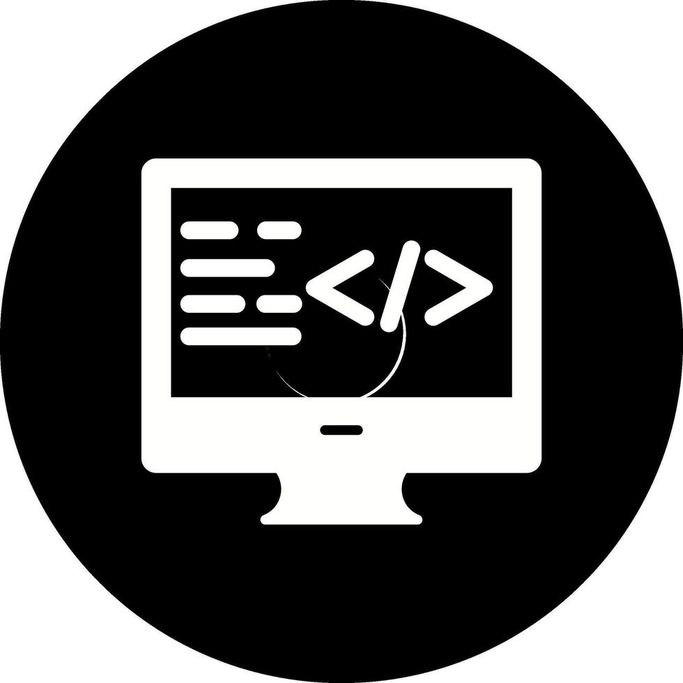 icono de vector de codificación