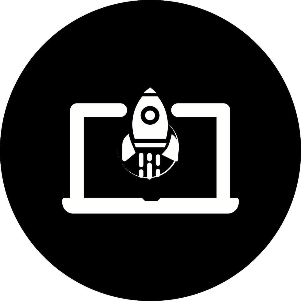 Laptop Startup Vector Icon