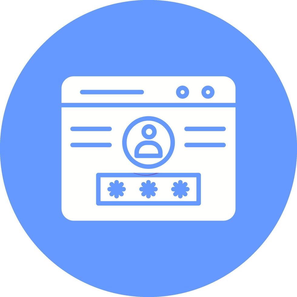 Web login Vector Icon