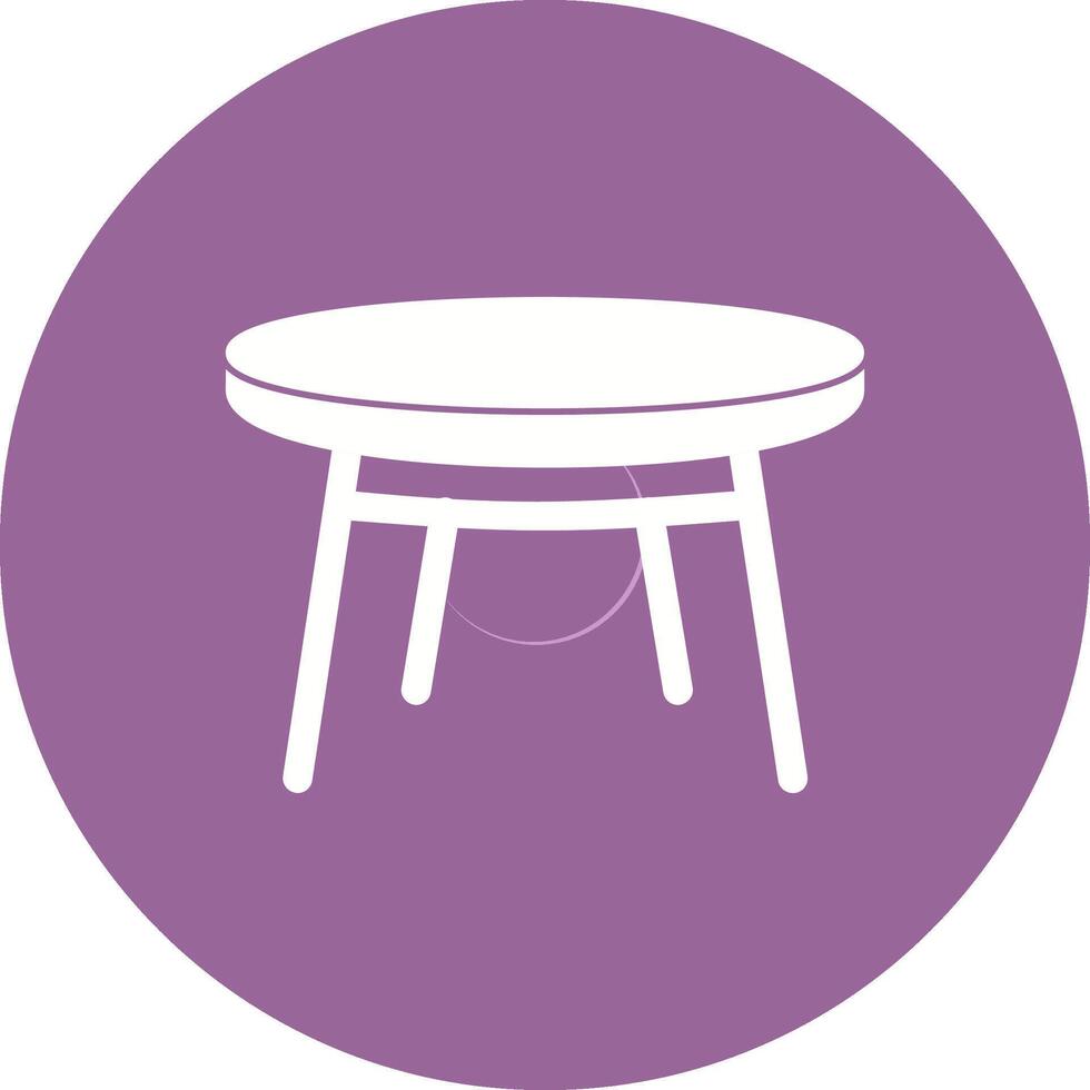 Small Table Vector Icon