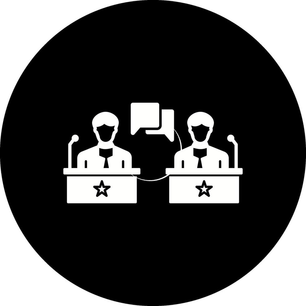 icono de vector de debate