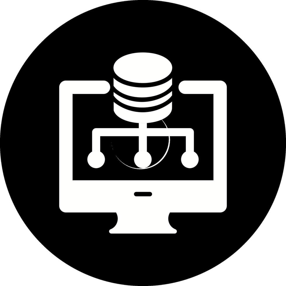 icono de vector de almacenamiento de datos