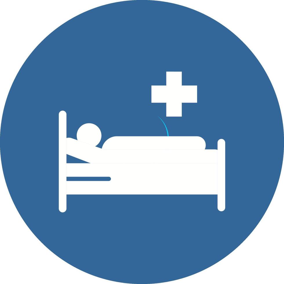 Patient Bed Vector Icon