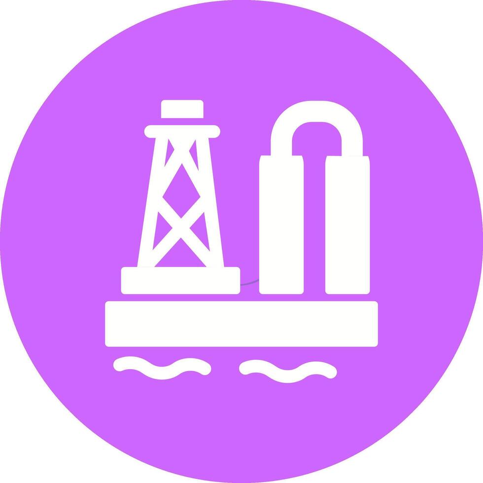 Oil Platform Vector Icon
