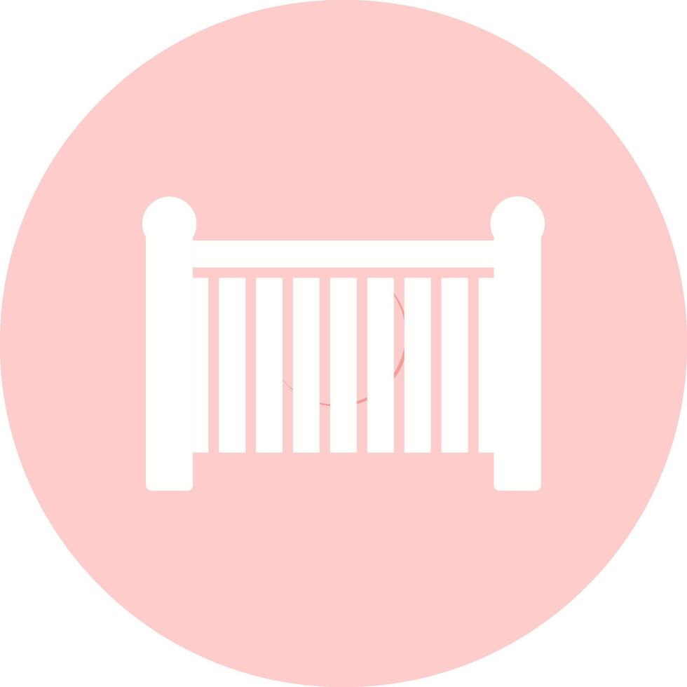 Baby Cot Vector Icon
