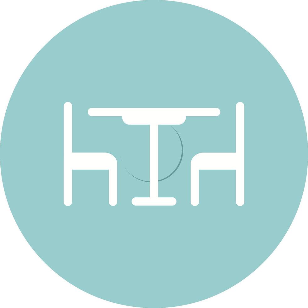 Lunch Table Vector Icon