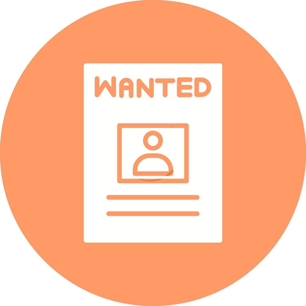 Wanted Poster Vector Icon