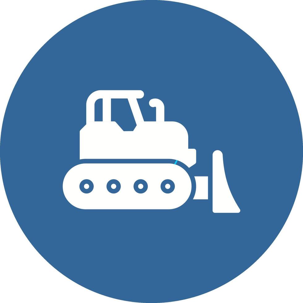 Bulldozer Vector Icon
