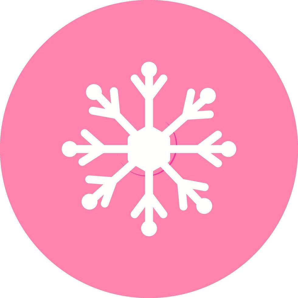 icono de vector de copo de nieve