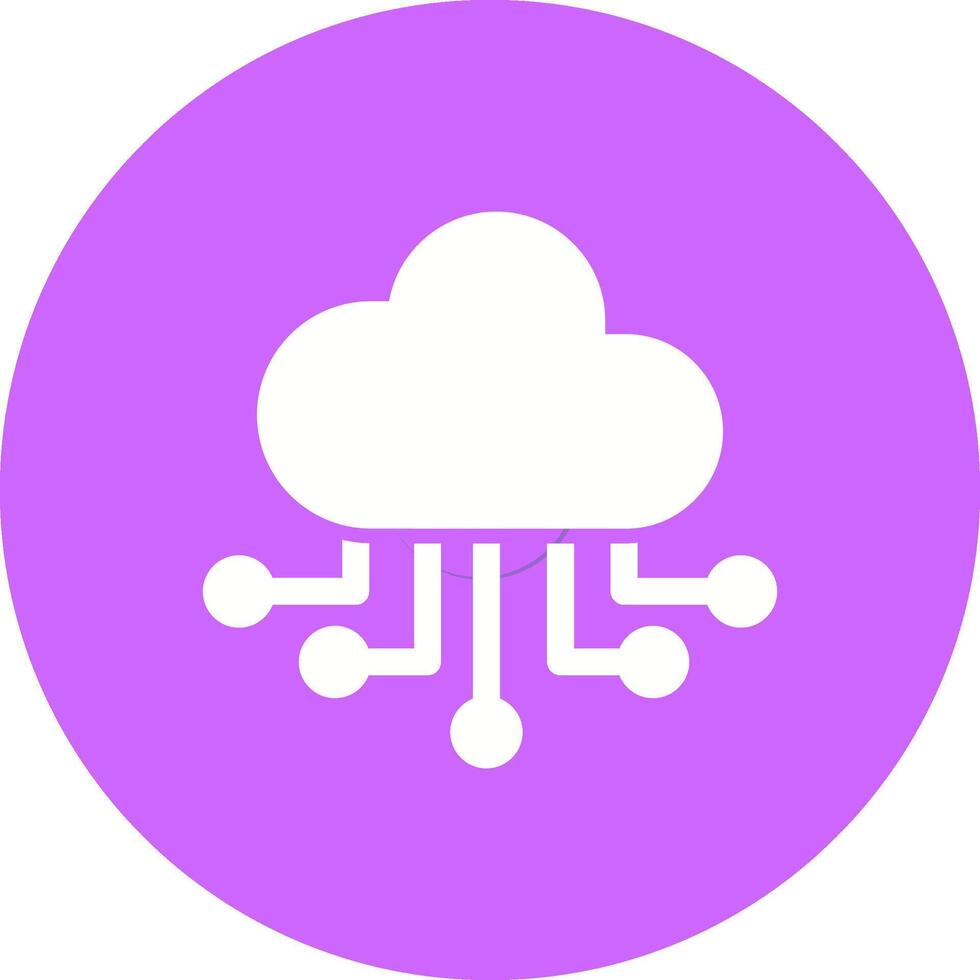 Cloud Computing Vector Icon