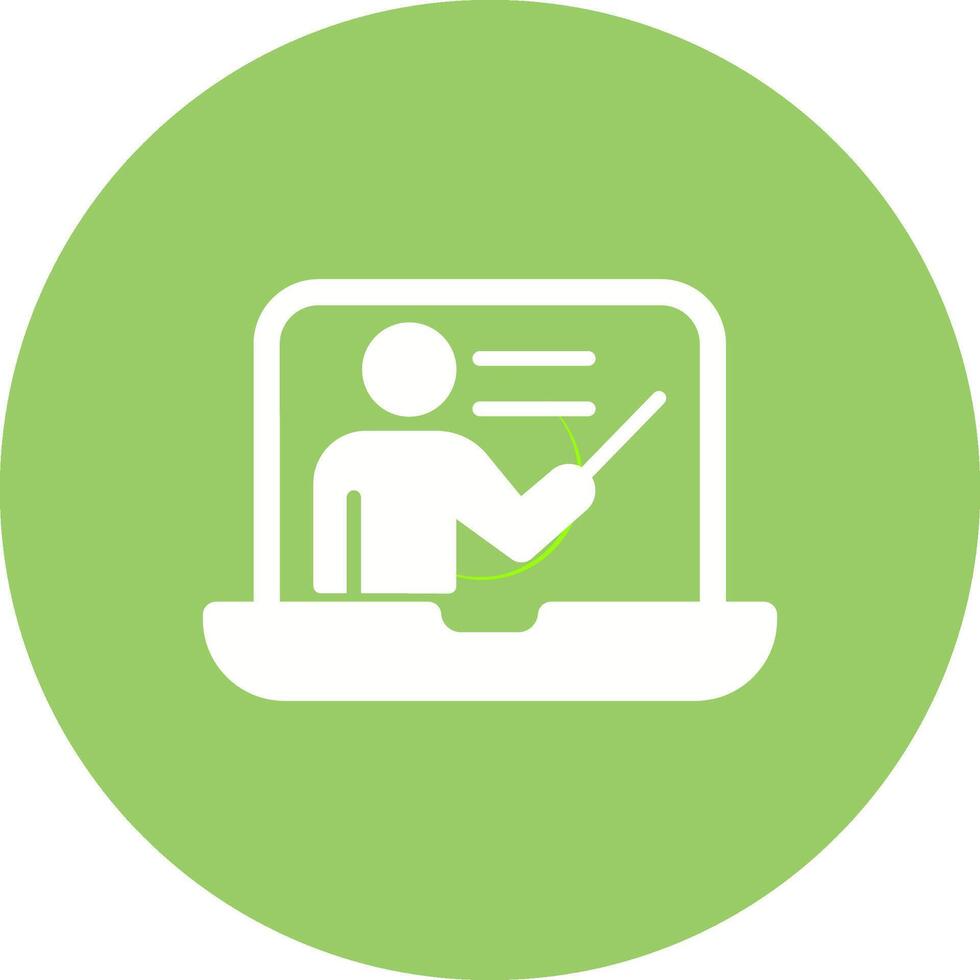 Online Lesson Vector Icon