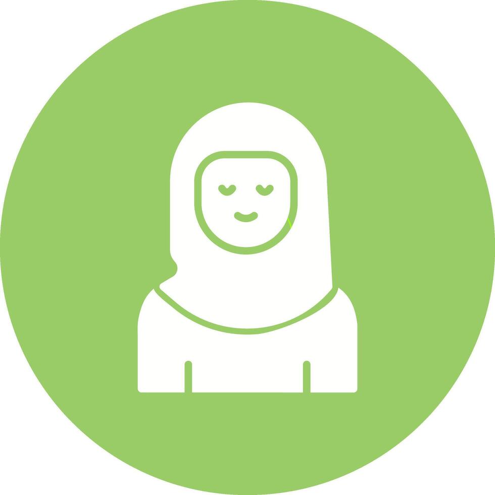 Islamic Woman Vector Icon