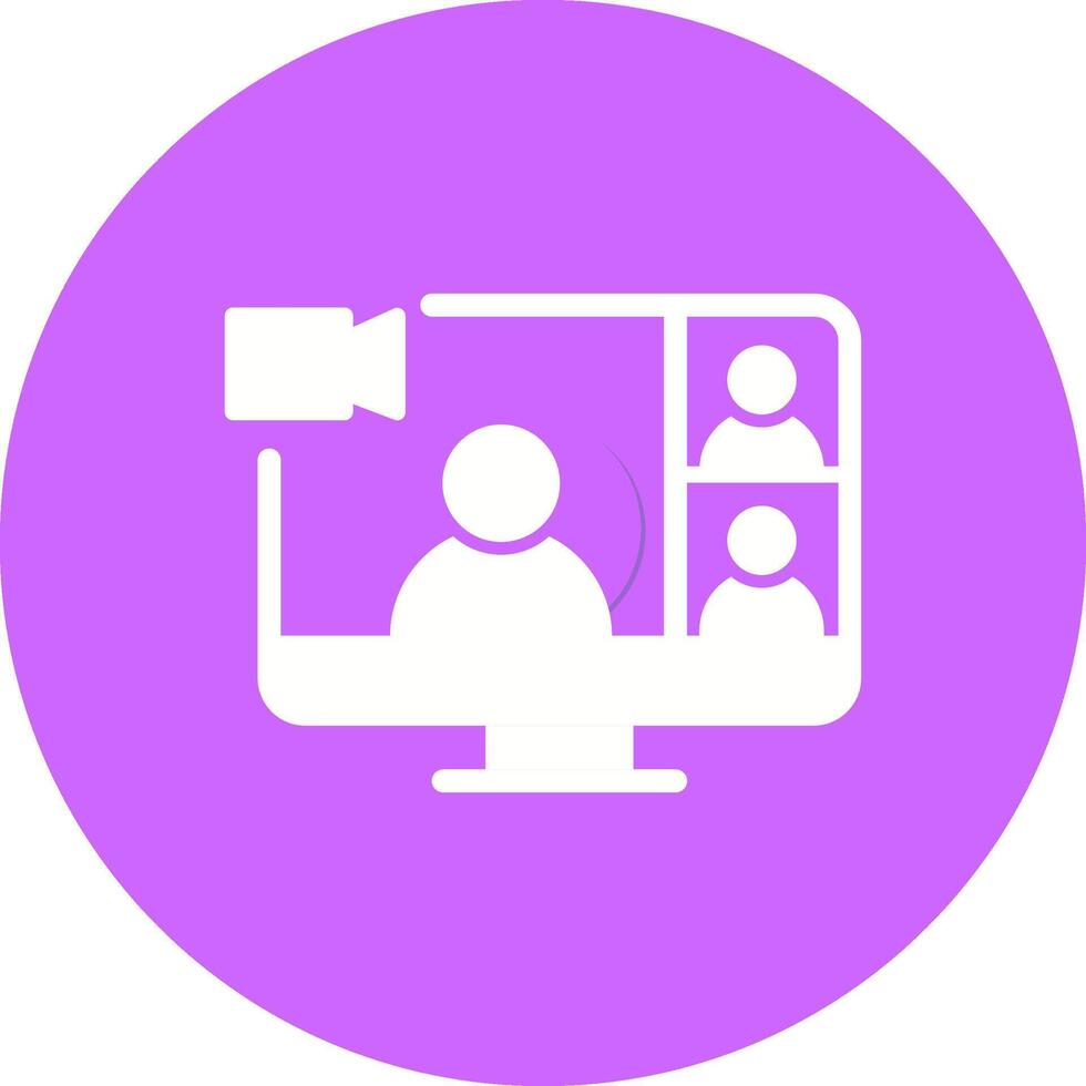 Video Conference Vector Icon