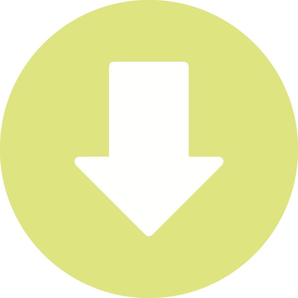 Down Vector Icon