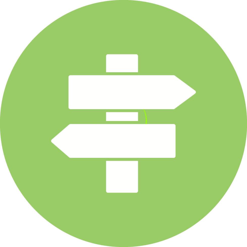 Signpost Vector Icon