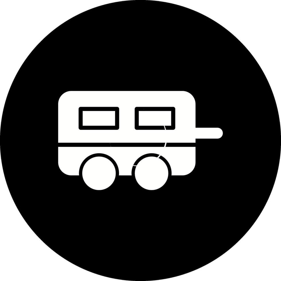 icono de vector de caravana
