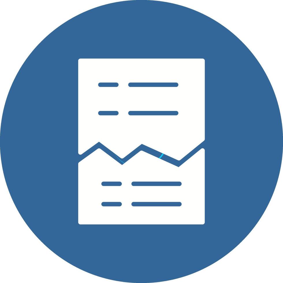 Corrupted List Vector Icon