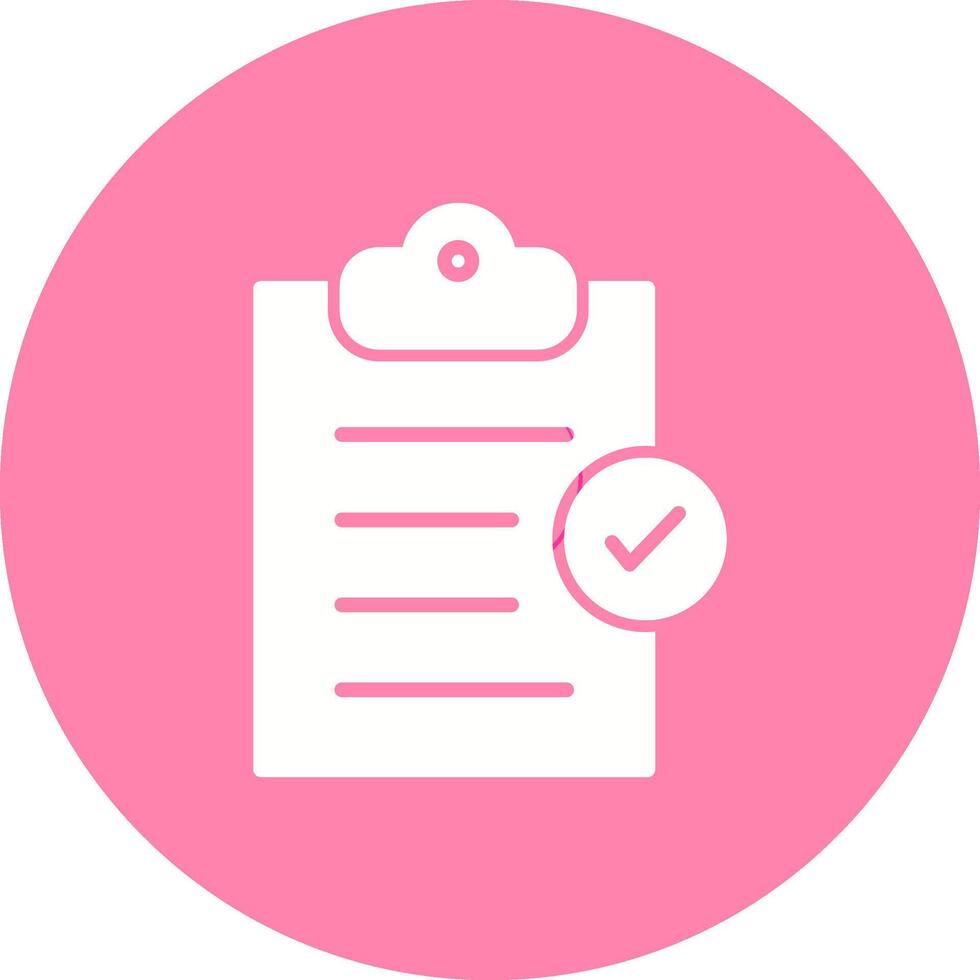 Booking Checklist Vector Icon