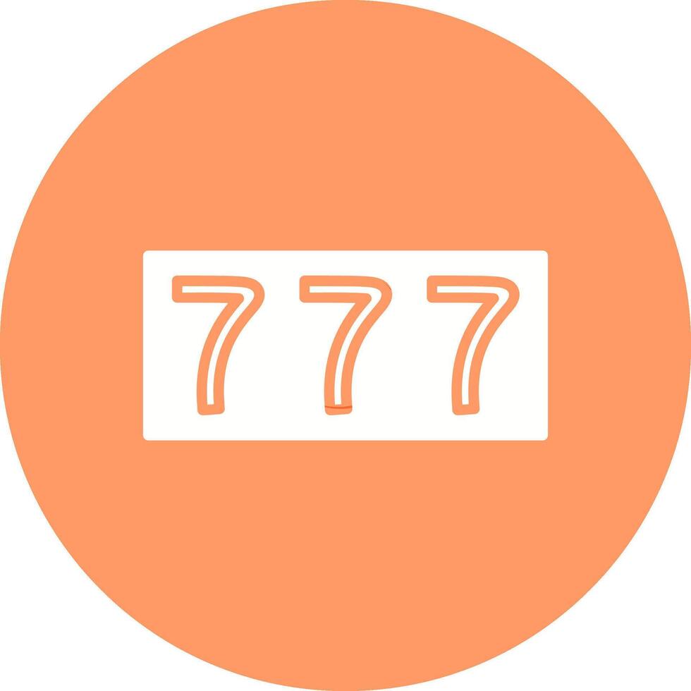 Triple Sevens Vector Icon