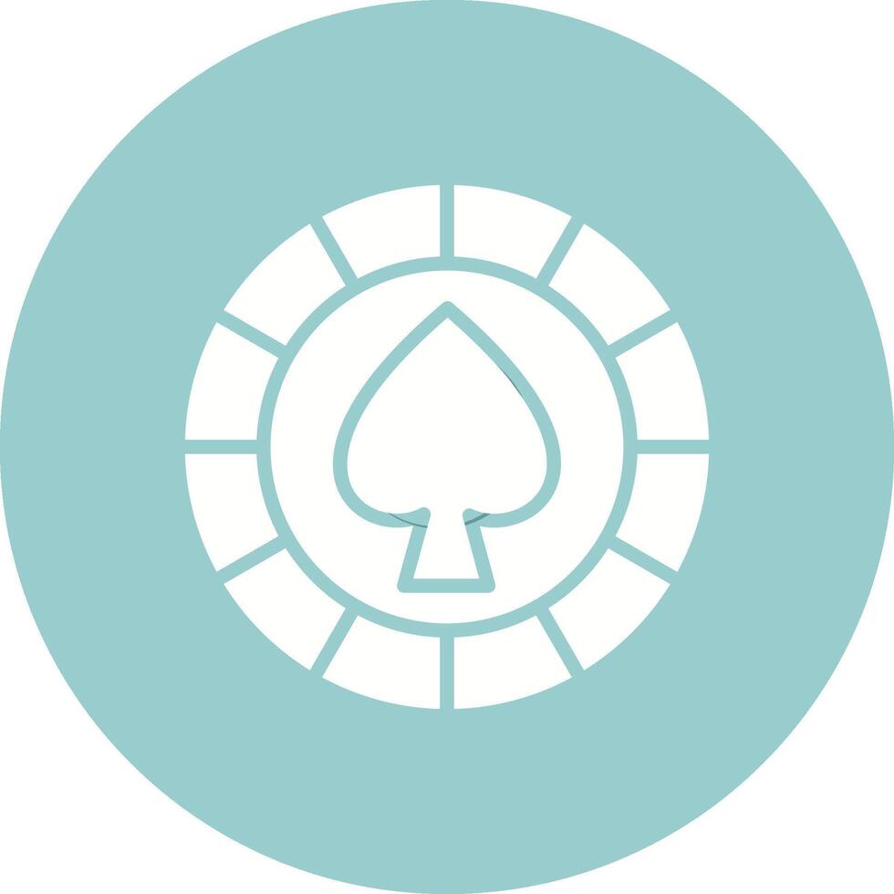 Spade Chip Vector Icon