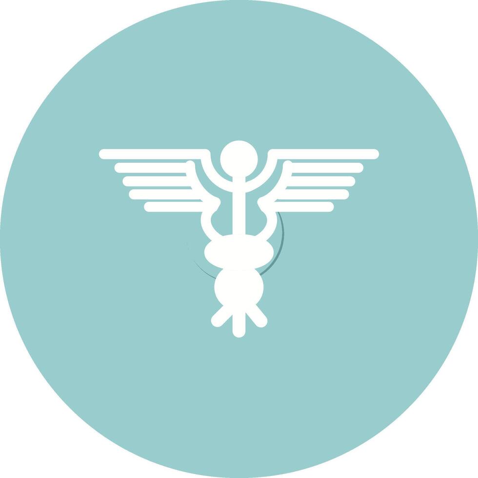 icono de vector de caduceo