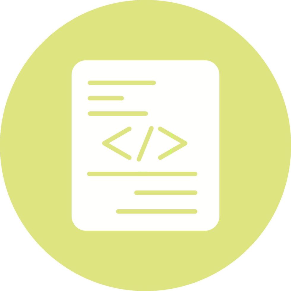 Piece of Code Vector Icon