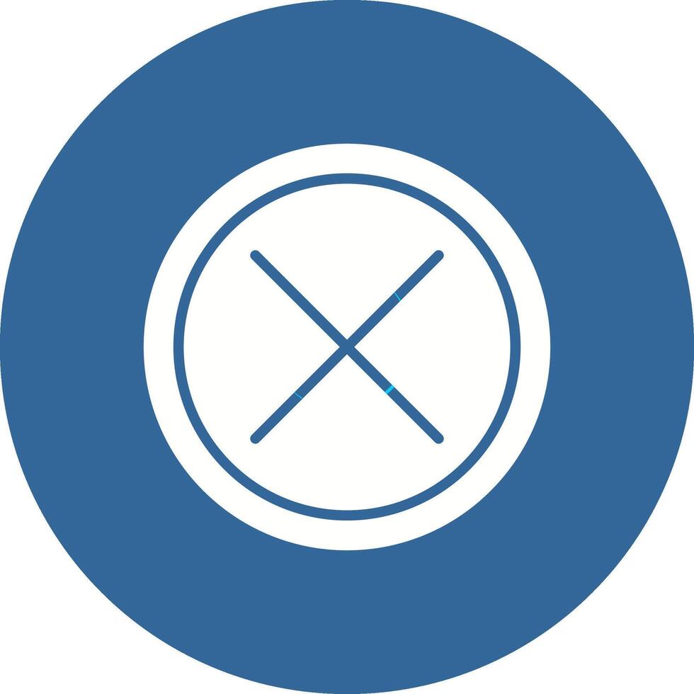 Do Not Cross Vector Icon