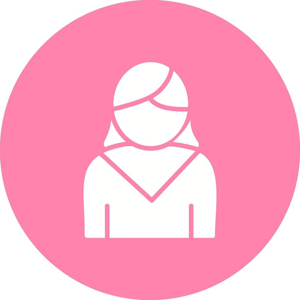 icono de vector de mujer de negocios