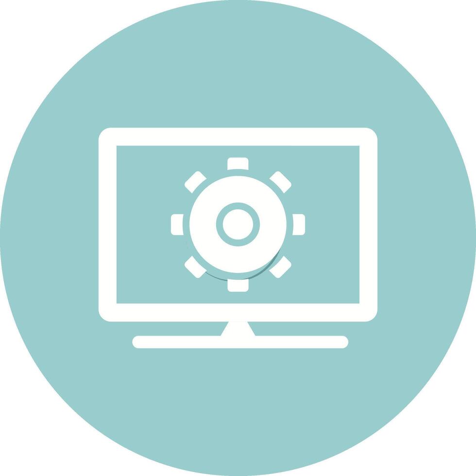 Computer Settings Vector Icon