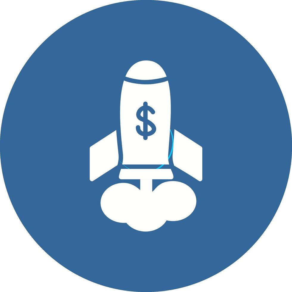 Marketing Rocket Vector Icon