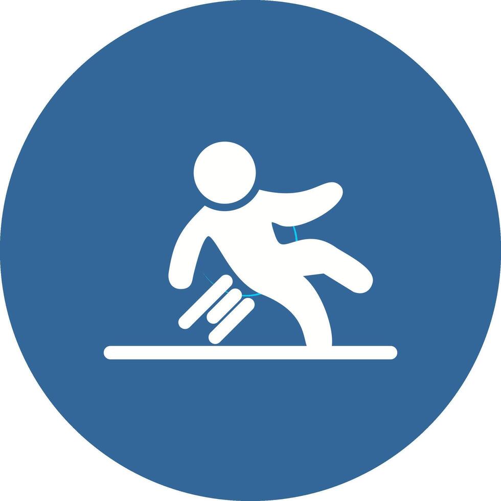 Danger of Slipping Vector Icon