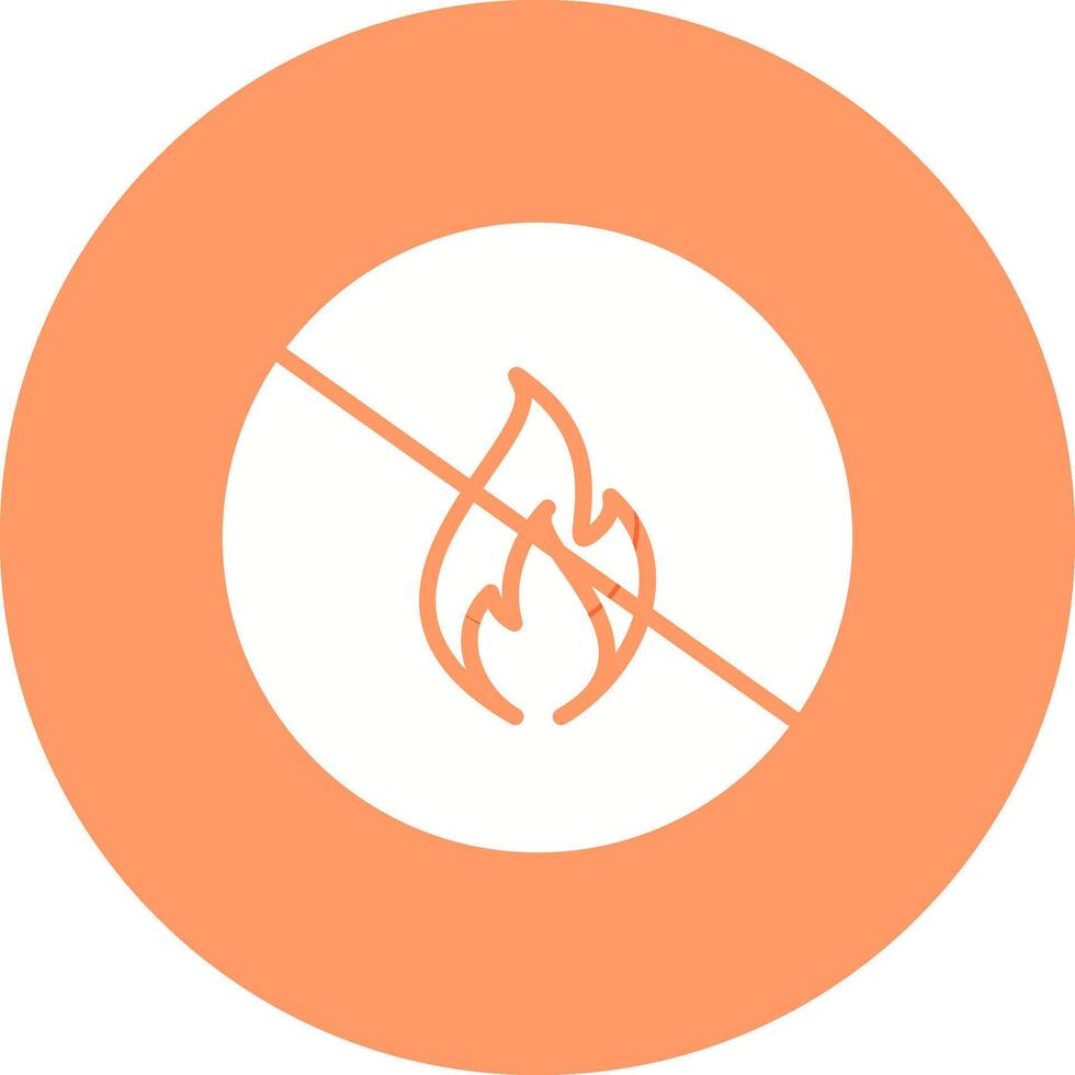 Danger of Flame Vector Icon