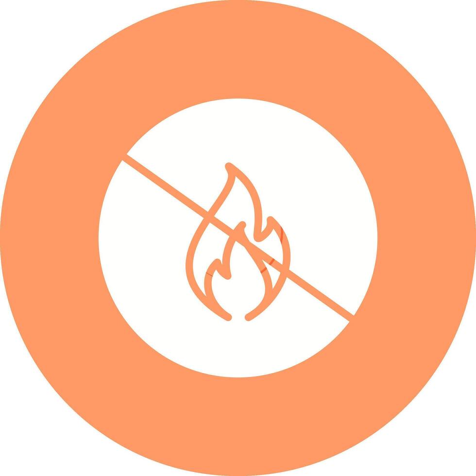 Danger of Flame Vector Icon