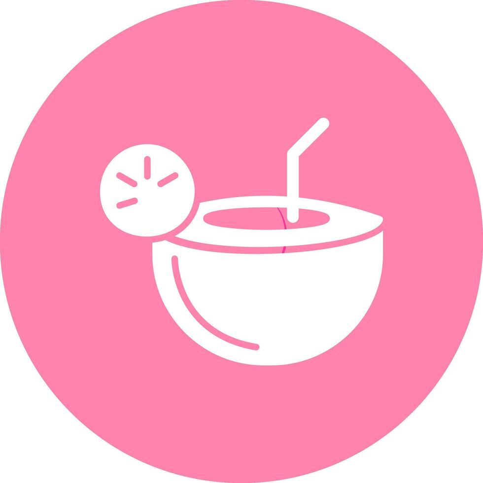 Coconut Drink Vector Icon