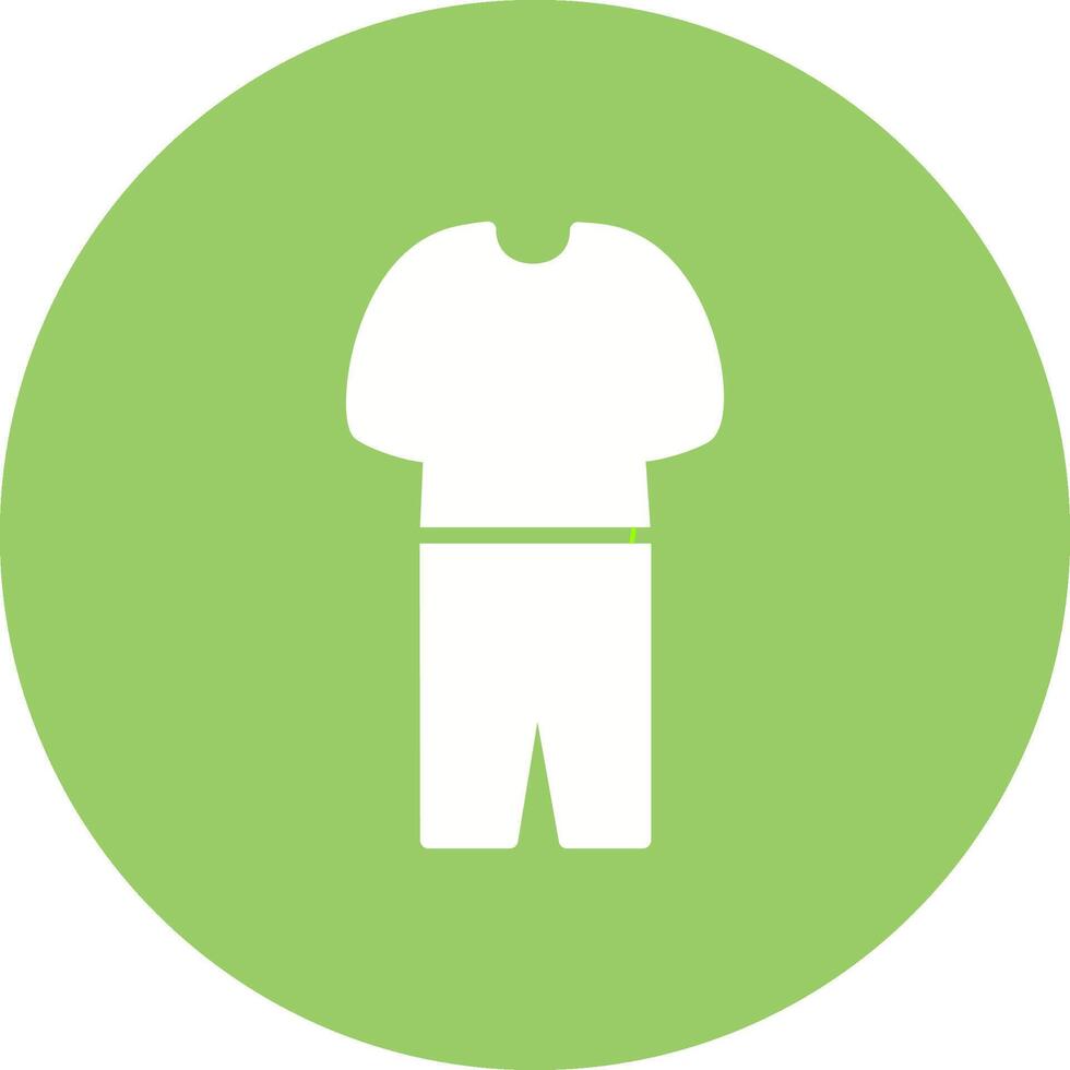 icono de vector de traje de pijama