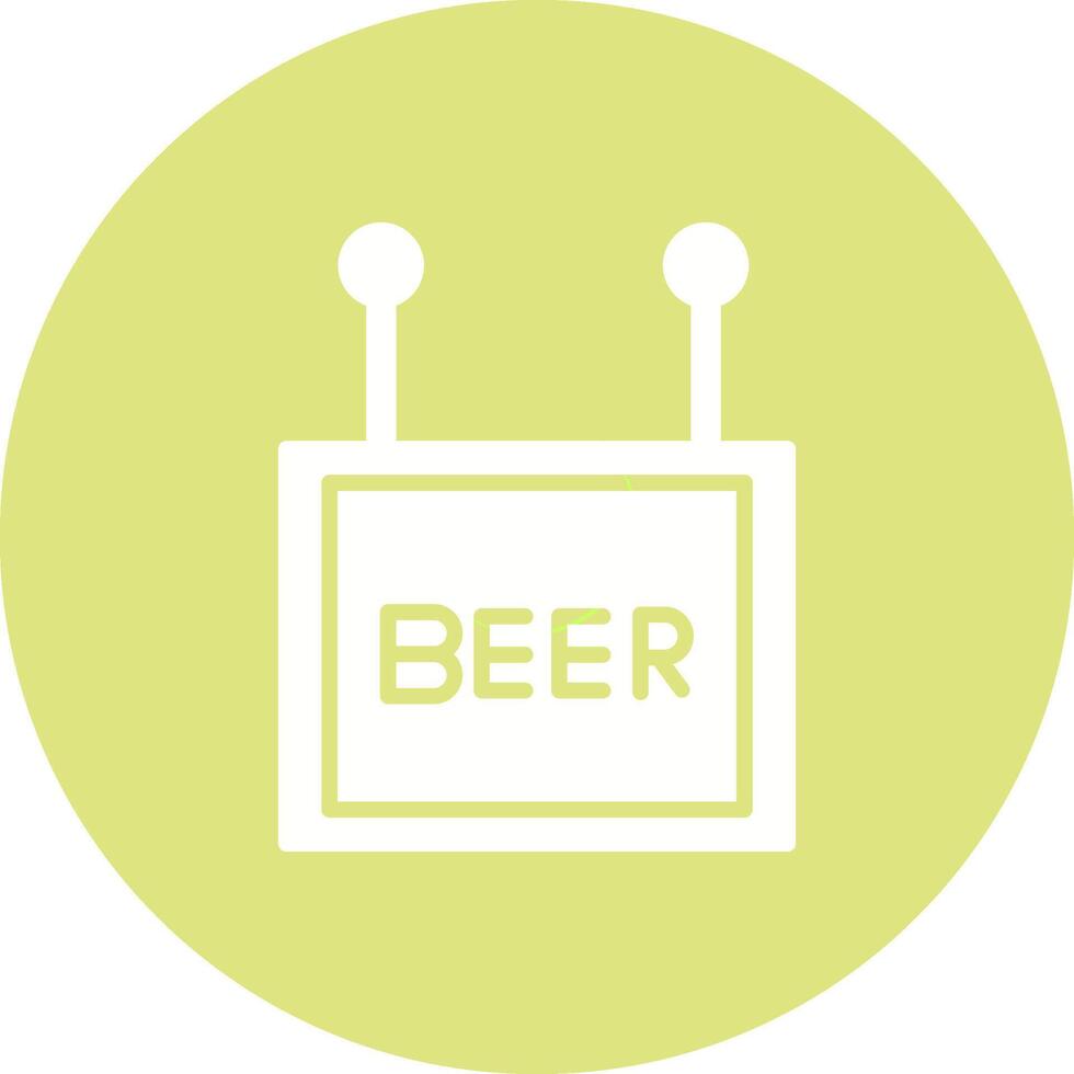 icono de vector de signo de cerveza