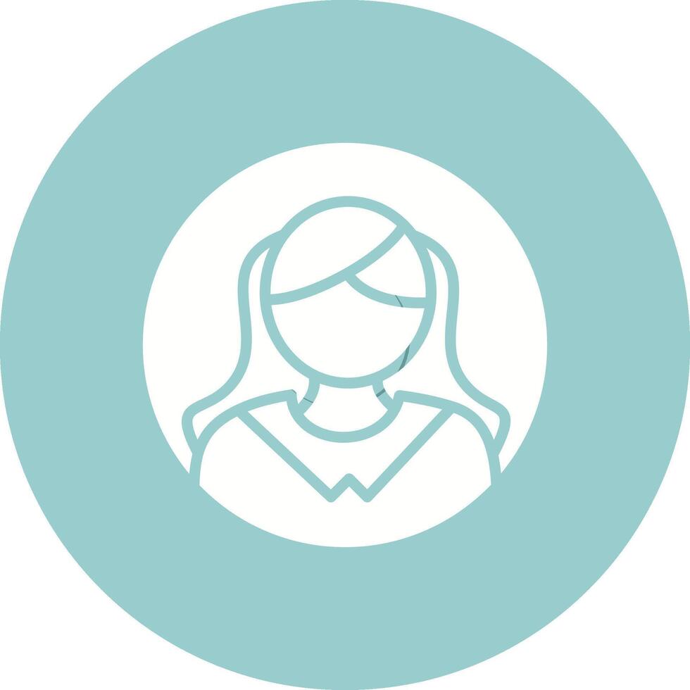Female Profile Vector Icon